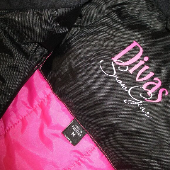 Divas Snow Gear Divine Winter Snowmobile Jacket Pink Size Medium - Picture 11 of 16